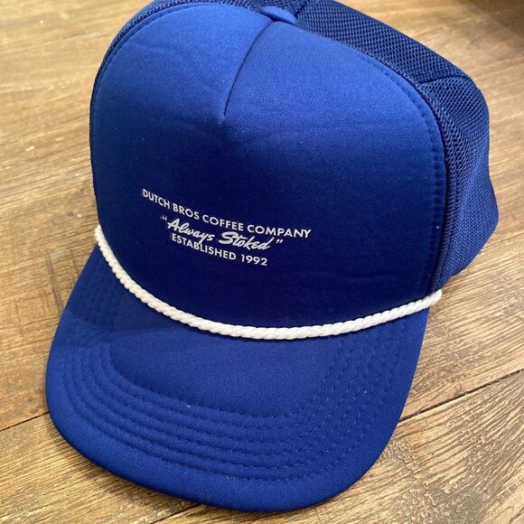Dutch Bros Coffee Company Always Stoked EST 1992 Mesh Back Trucker Hat One SIze - Picture 1 of 2